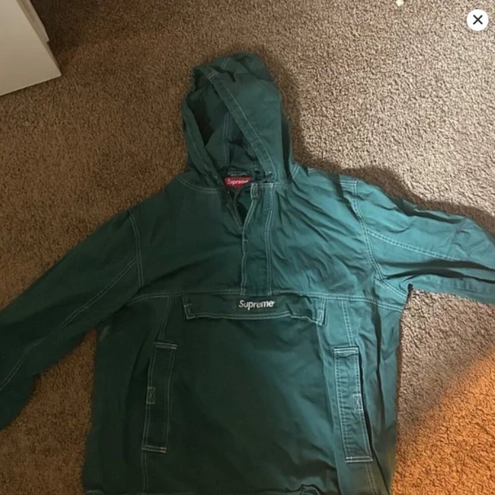Supreme Green Hooded Jacket
